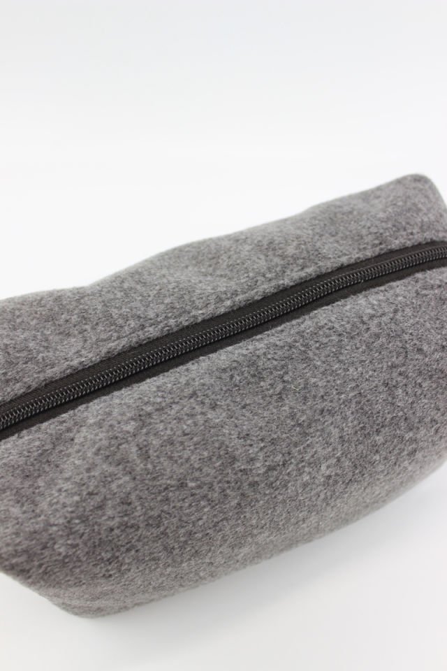 Düz Renk Çok İşlevli Antrasit Kaşe Kumaş El Cüzdanı