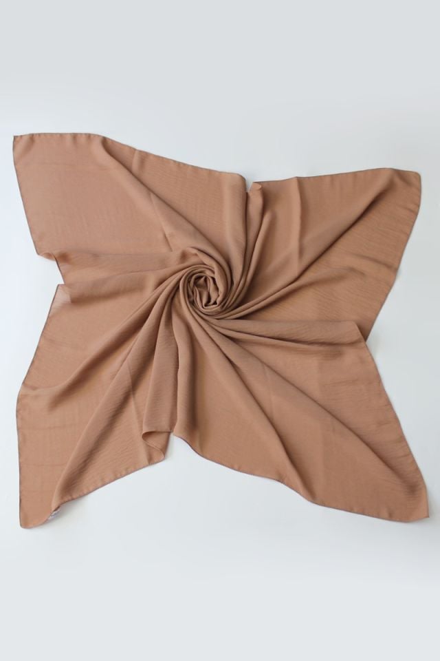 110x110 Mısırlı Jazz Eşarp - Sütlü Kahve