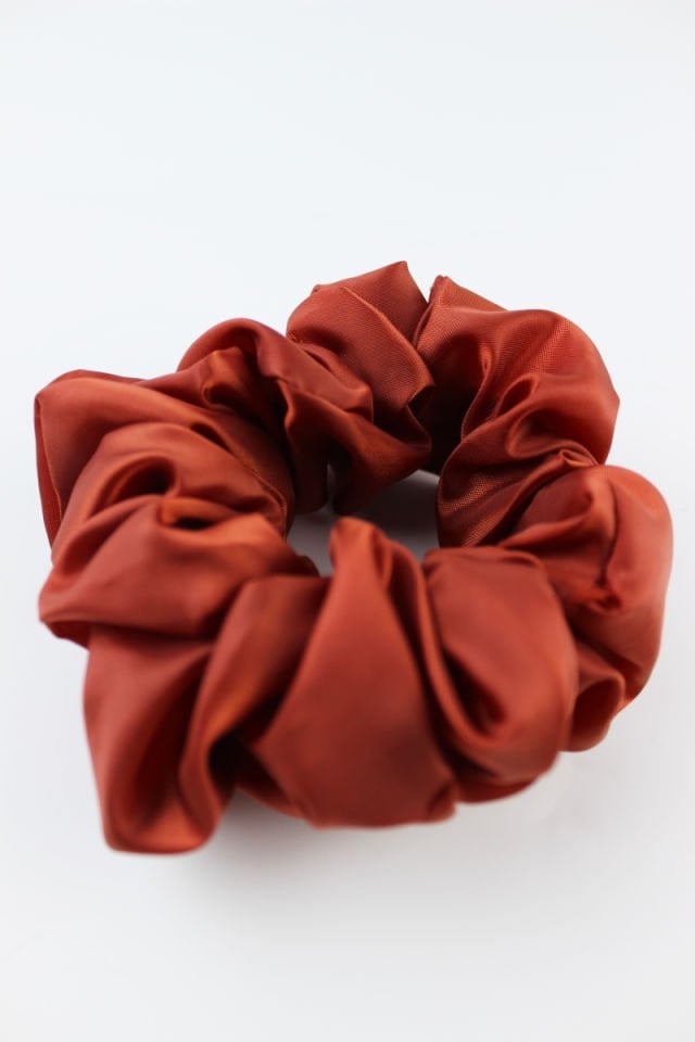 Saten Kumaş Lastik Toka Simit Toka - Kiremit