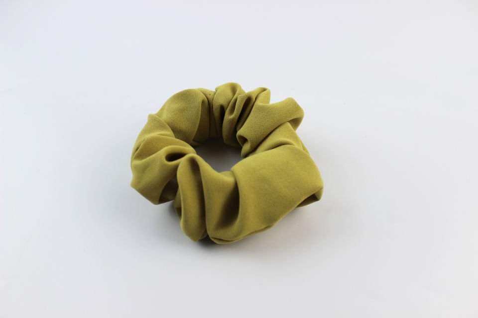 Yumuşak Kumaş Lastik Toka Simit Toka  - Yağ Yeşili