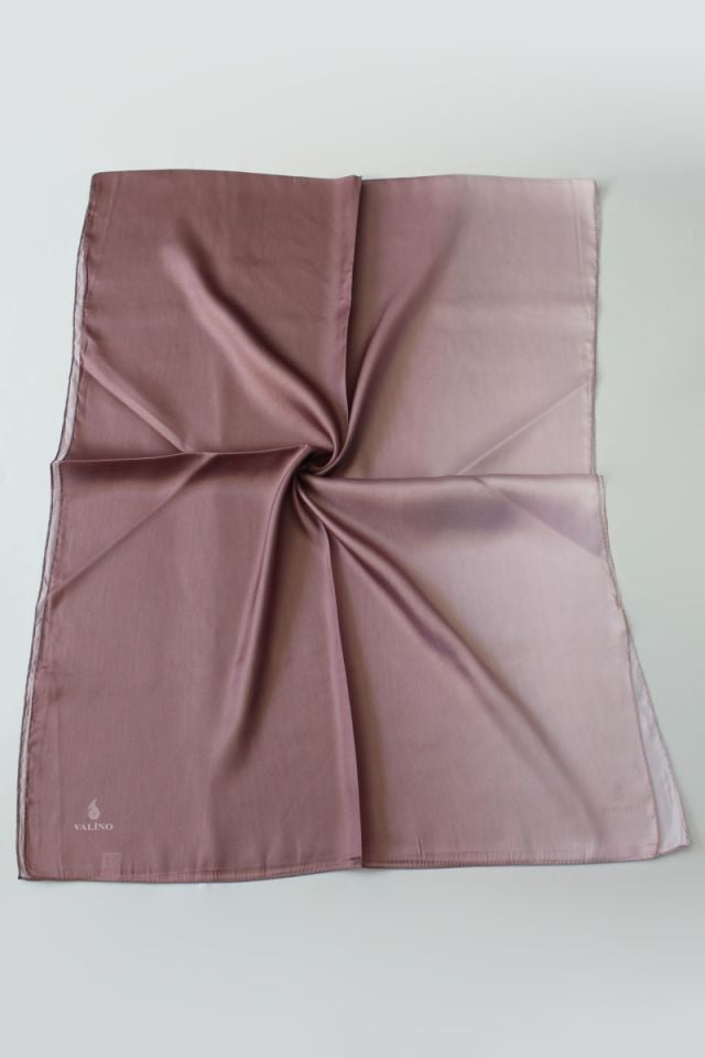 Degrade Desenli Abiye Kristal Şal - Gül Kurusu