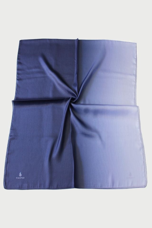 Degrade Desenli Abiye Kristal Şal - İndigo