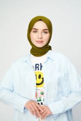 Pamuk Kraş Şal - Haki