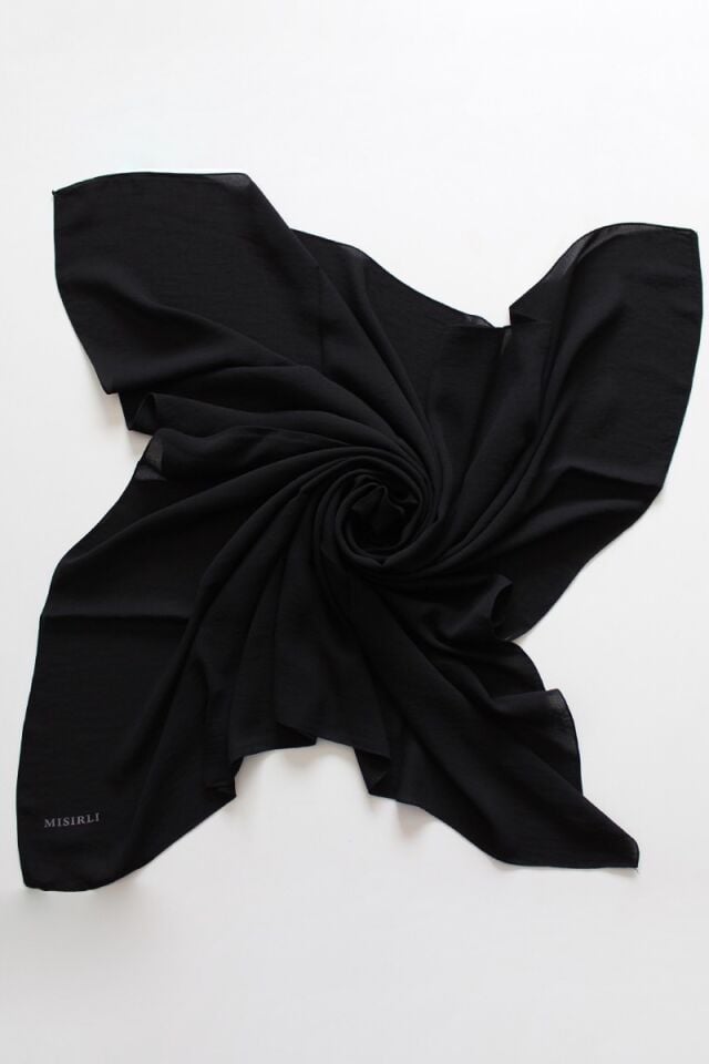 110x110 Mısırlı Jazz Eşarp - Siyah