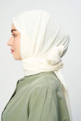 Pamuk Kraş Şal - Krem