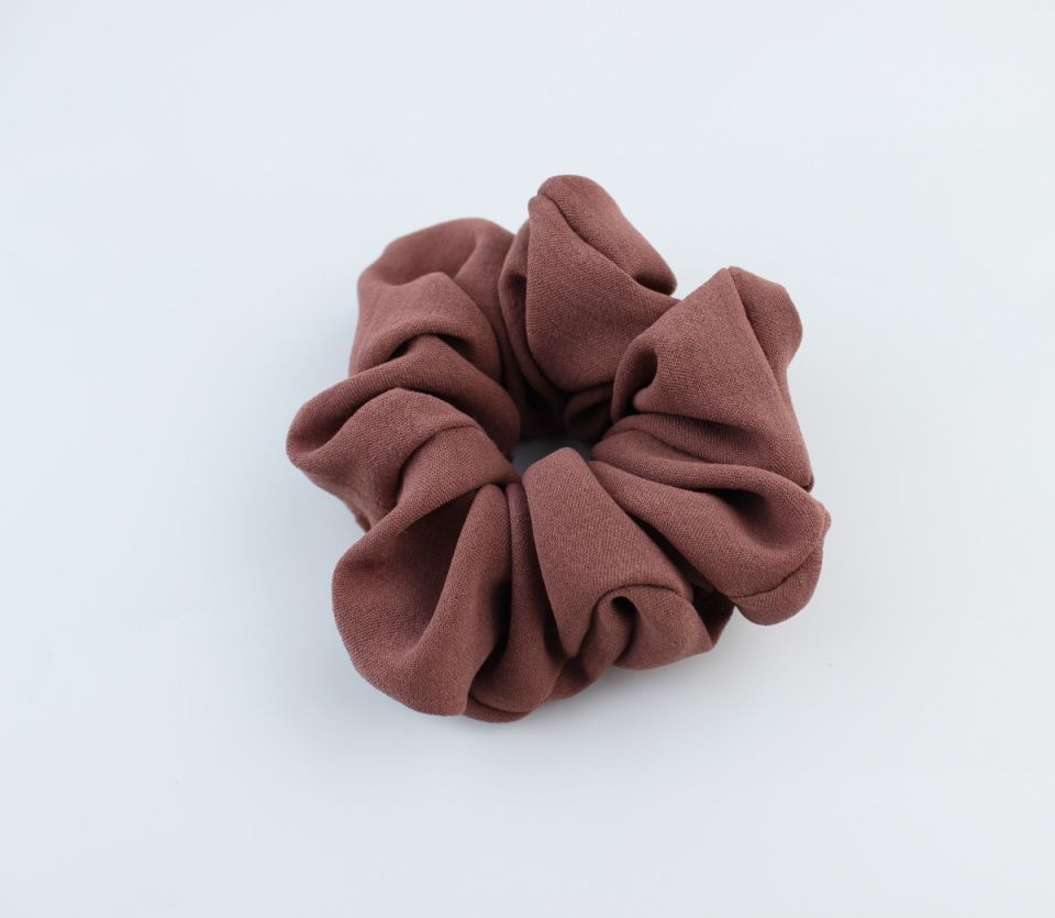 Aerobin Jazz Kumaş Lastik Toka Simit Toka - Pastel Kahve