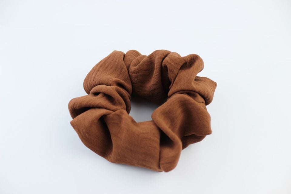 Aerobin Jazz Kumaş Lastik Toka Simit Toka - Pastel Kiremit