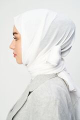 Pamuk Kraş Şal - Beyaz