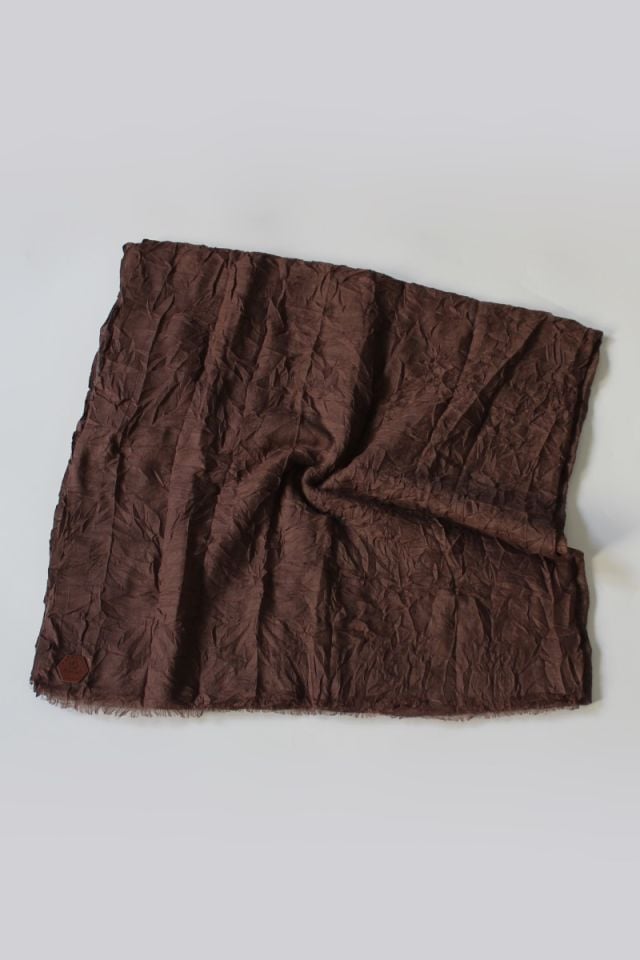Bambu Kraş Şal - Koyu Kahve