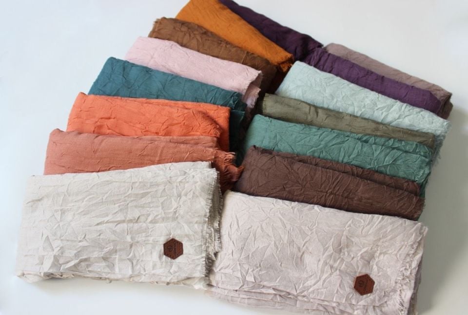 Bambu Kraş Şal - Koyu Kahve