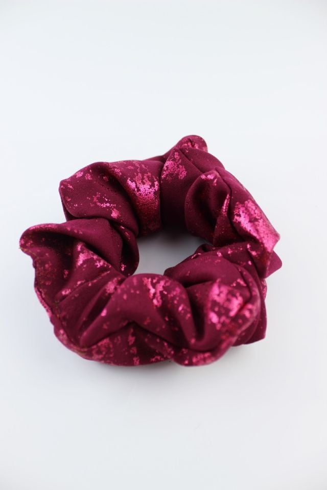 Simli Yumuşak Kumaş Lastik Toka Simit Toka - Mürdüm