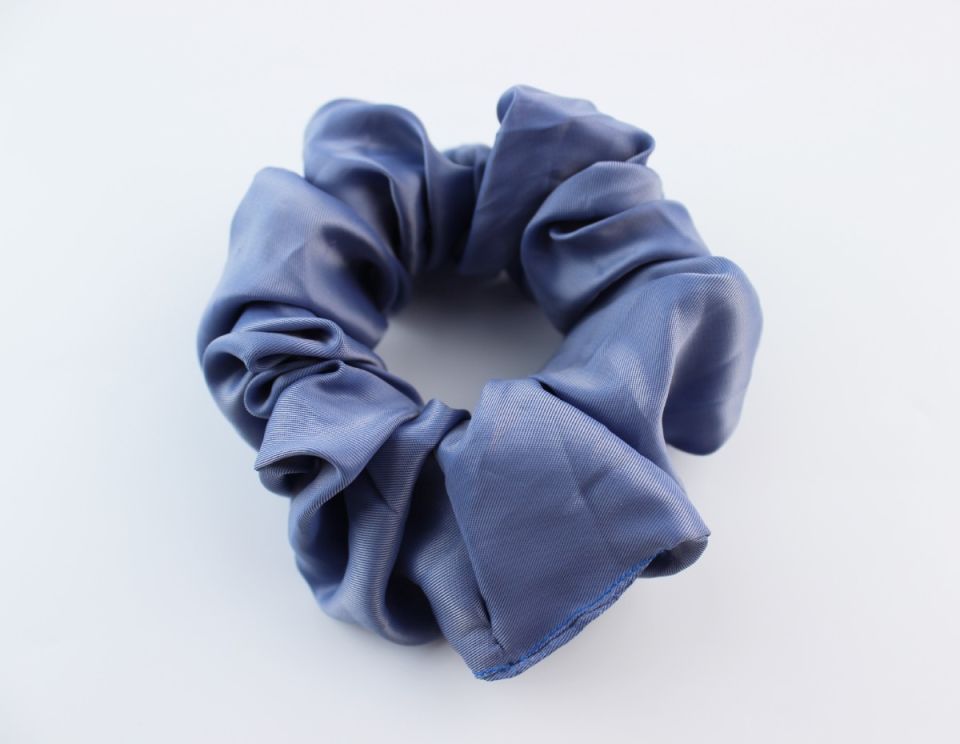 Saten Kumaş Lastik Toka Simit Toka - Çelik Mavi