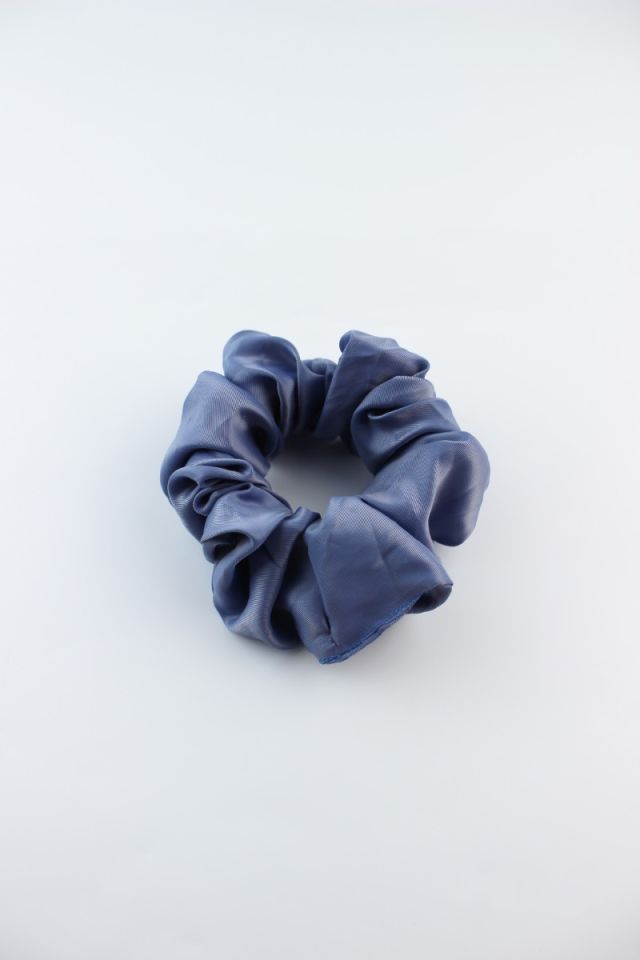 Saten Kumaş Lastik Toka Simit Toka - Çelik Mavi