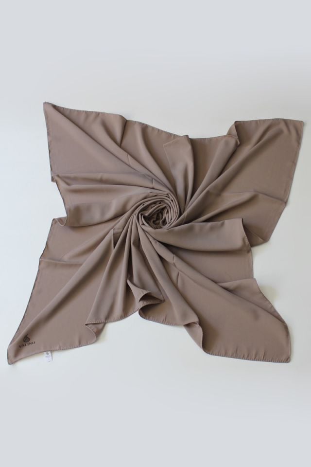 110x110 Mısırlı Medine İpeği Eşarp - Açık Vizon