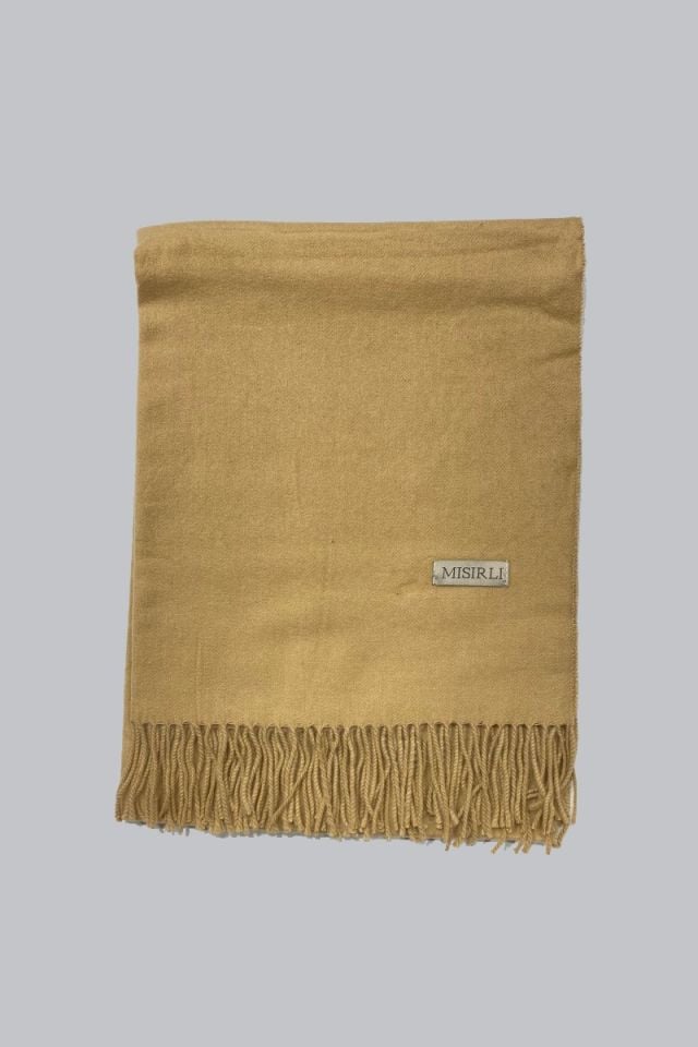 Yün Etol Omuz Şalı - Sarı