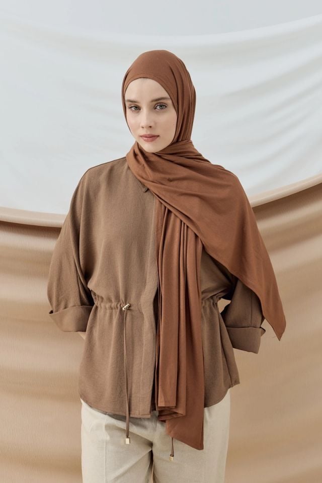 Penye Şal - Sütlü Kahve