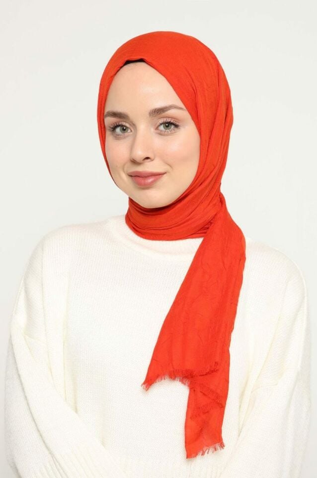 Bambu Kraş Şal - Turuncu