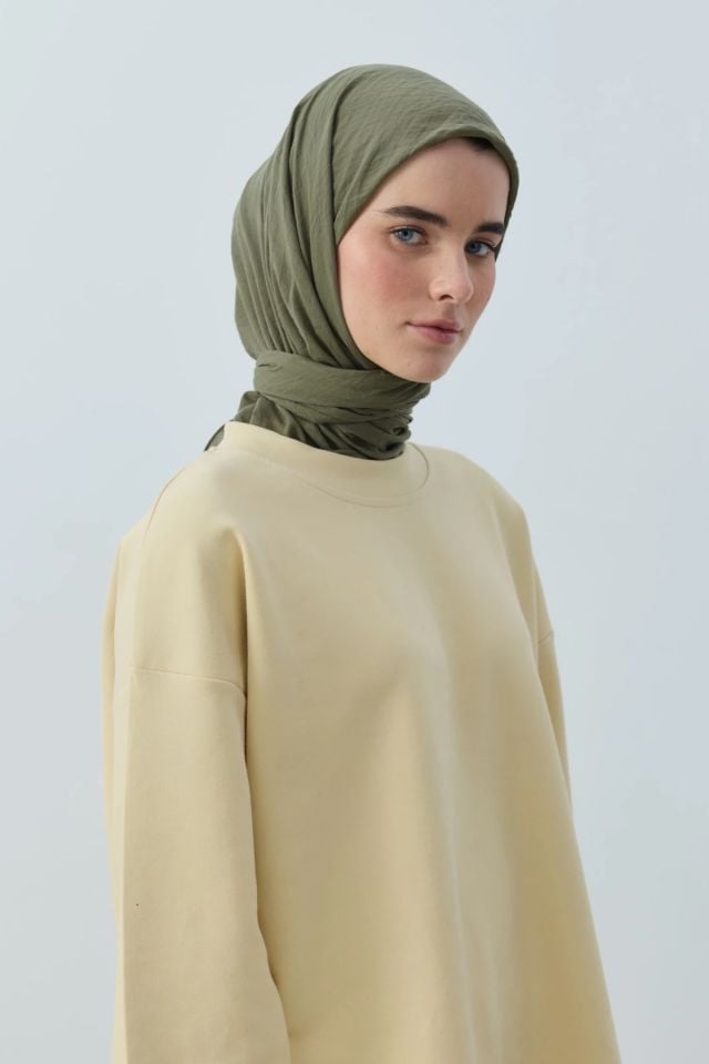 Aya Pamuk Eşarp - Haki