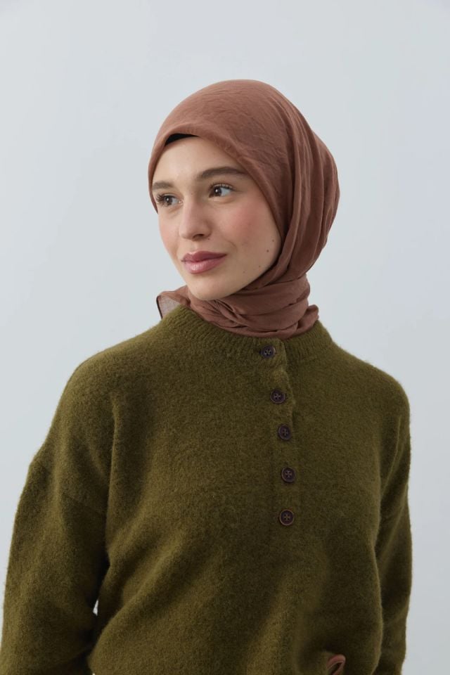 Aya Pamuk Eşarp - Kahve