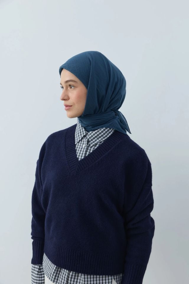 Aya Pamuk Eşarp - Petrol