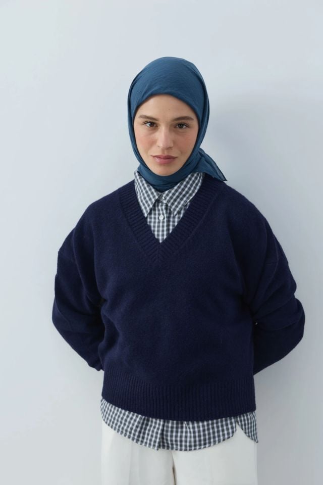 Aya Pamuk Eşarp - Petrol