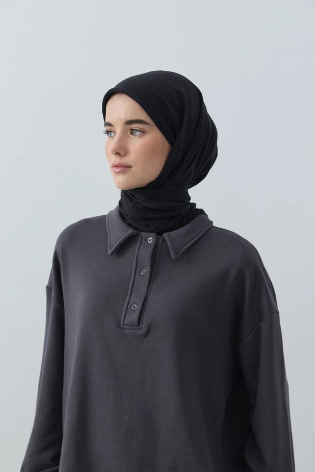 Aya Pamuk Eşarp - Siyah