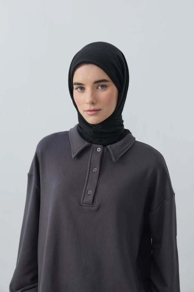 Aya Pamuk Eşarp - Siyah