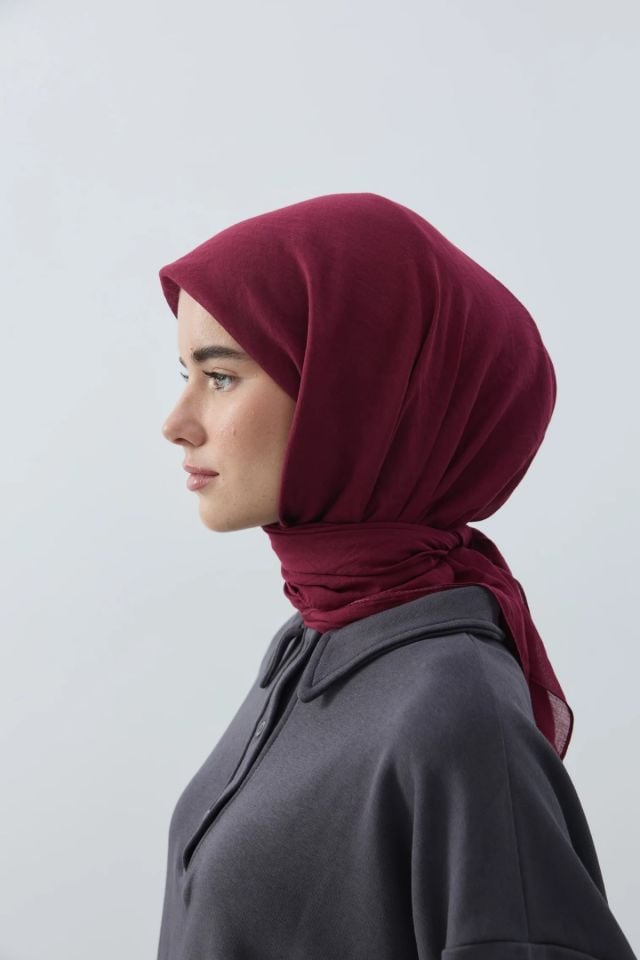 Aya Pamuk Eşarp - Vişne