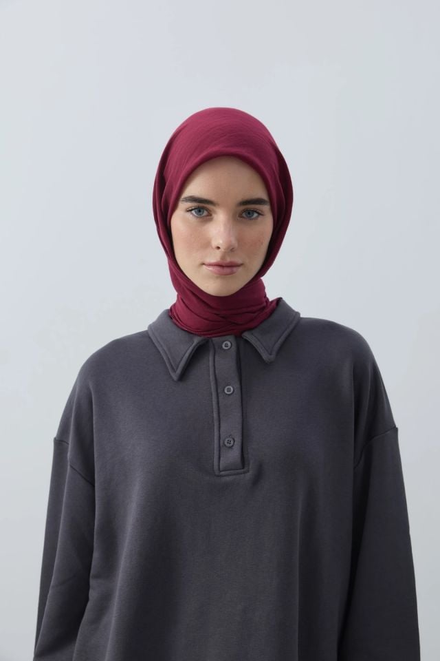 Aya Pamuk Eşarp - Vişne