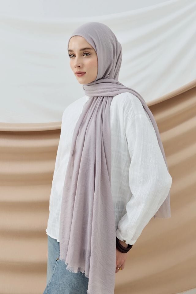 Aya Pamuk Şal - Buz