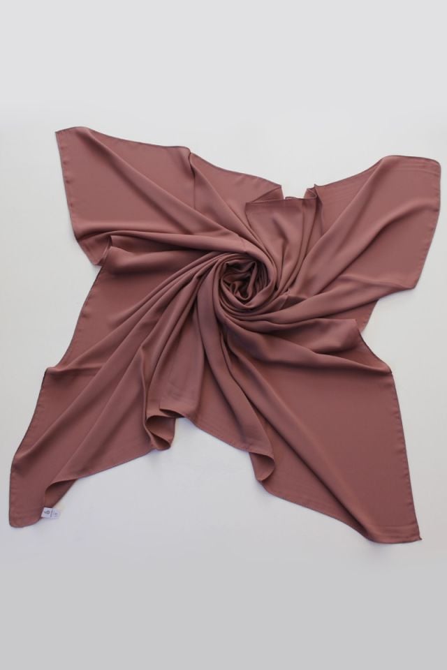 Queen Krep Büyük Boy Eşarp - Soft Kahve