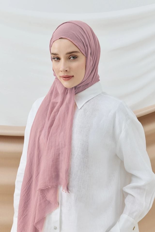 Aya Pamuk Şal - Pudra