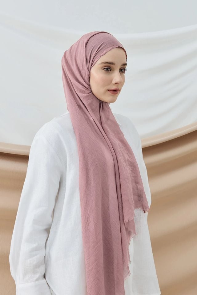 Aya Pamuk Şal - Pudra