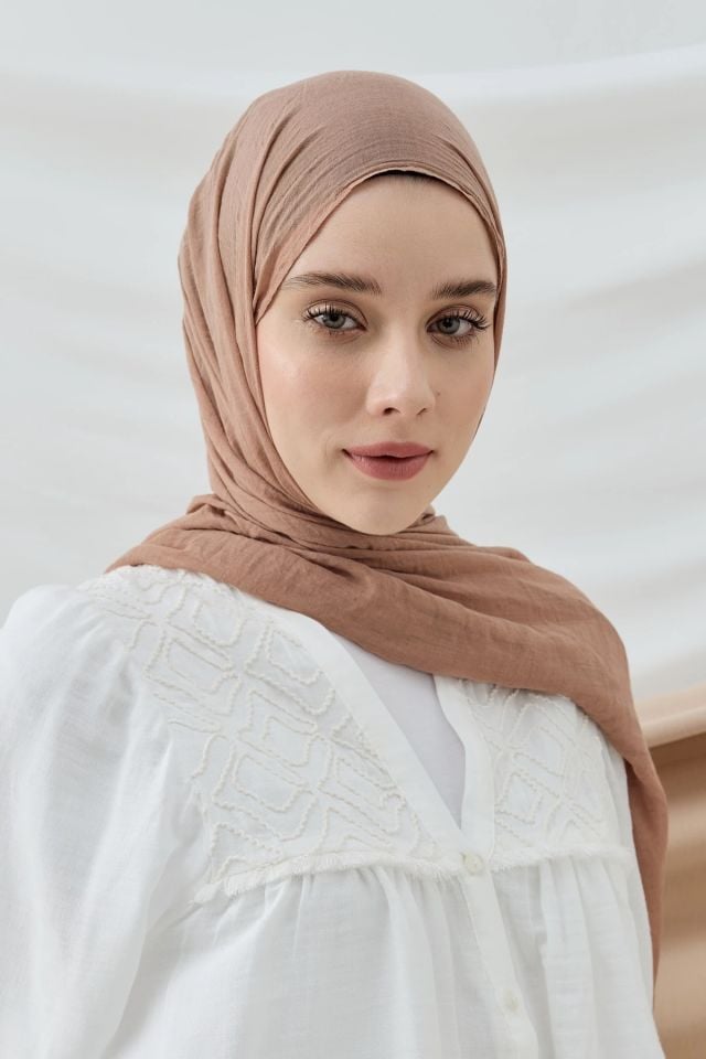 Aya Pamuk Şal - Soft Kahve