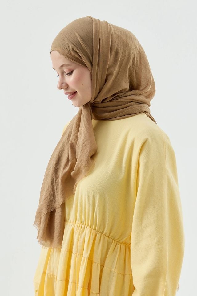 Aya Pamuk Şal - Sütlü Kahve