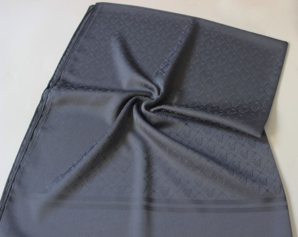 V Desenli İtalyan Jakar Şal - Antrasit