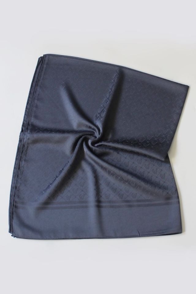 V Desenli İtalyan Jakar Şal - Antrasit