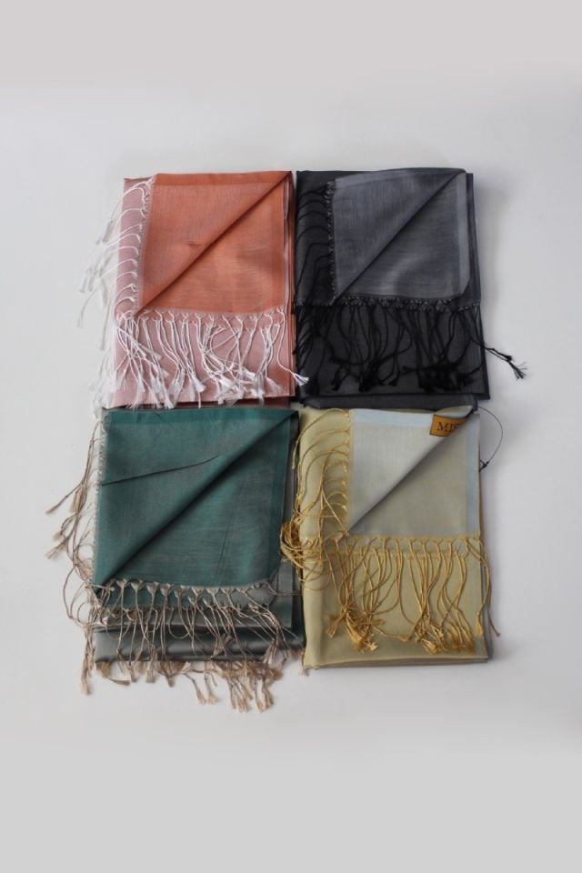 Mısırlı Koza Şal - Soft Yeşil