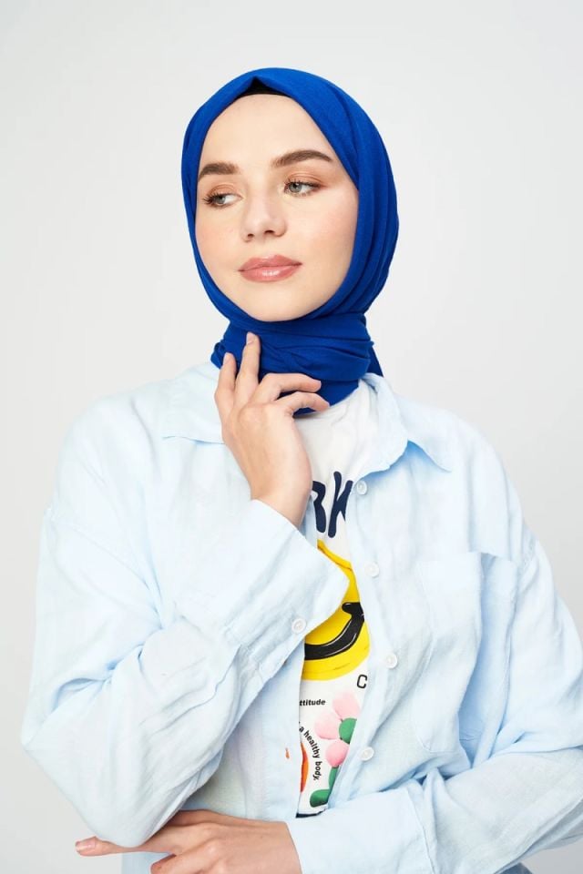 Pamuk Kraş Şal - Saks