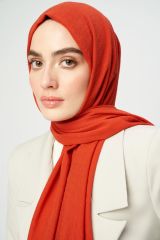 Pamuk Kraş Şal - Turuncu