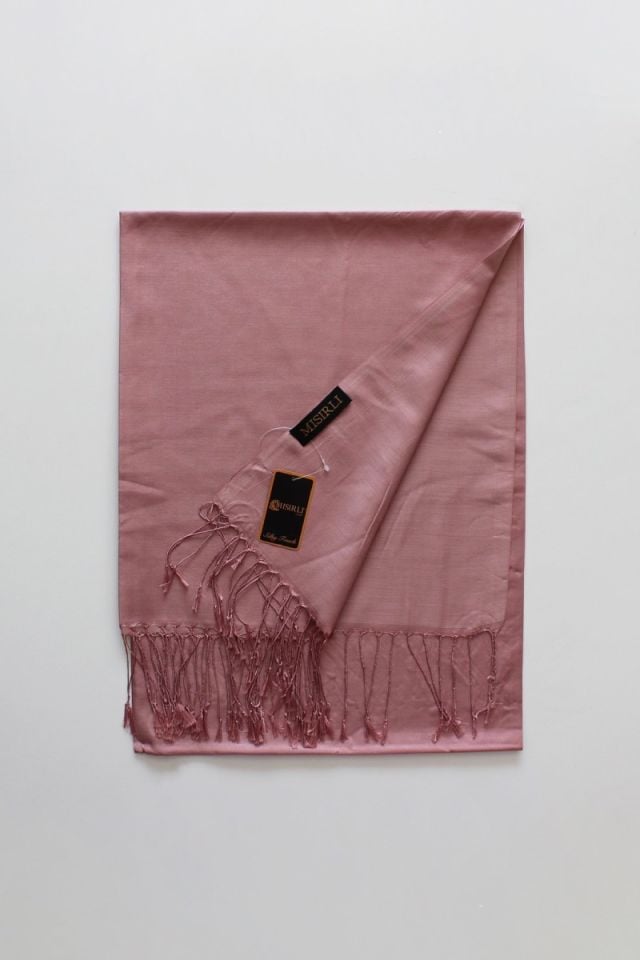 Mısırlı Koza Şal - Pastel Pembe