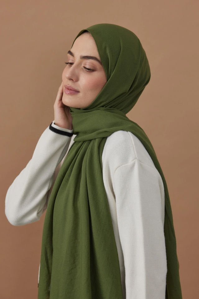 Pamuk Kraş Şal - Yeşil