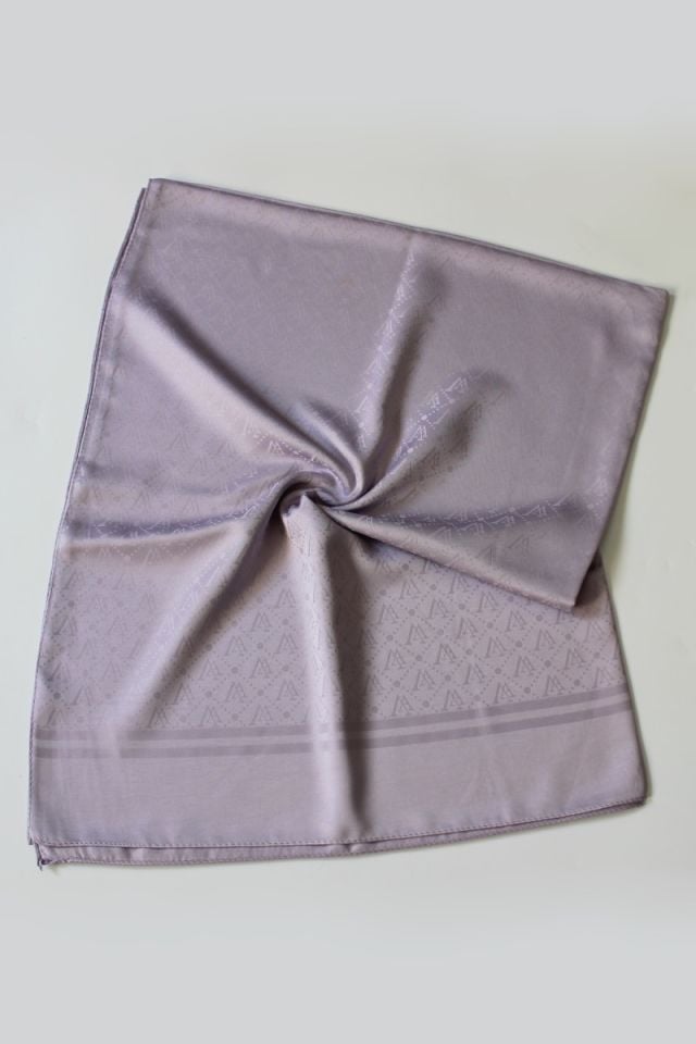 V Desenli İtalyan Jakar Şal - Leylak