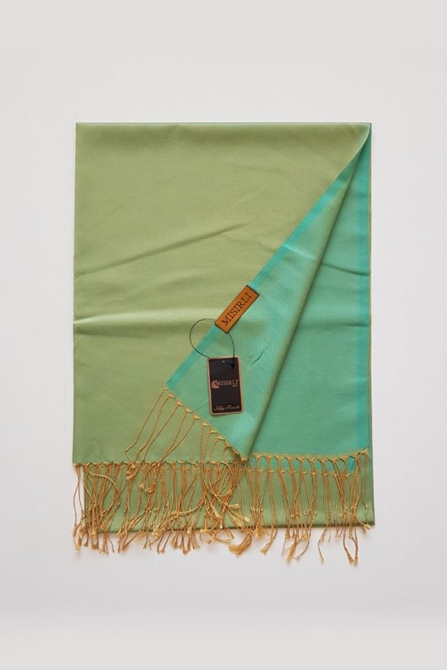 Mısırlı Koza Şal - Pastel Yeşili