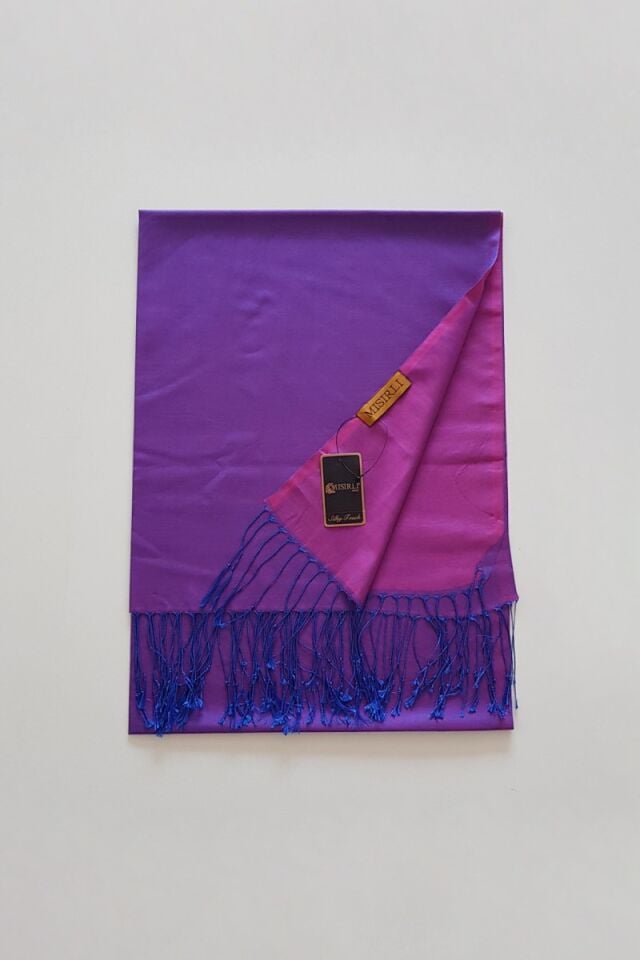 Mısırlı Koza Şal - Çivit Rengi