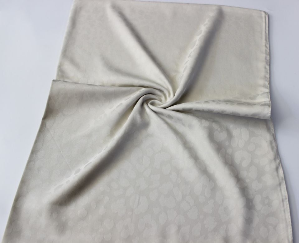 Leopar Desenli İtalyan Jakar Şal - Taş