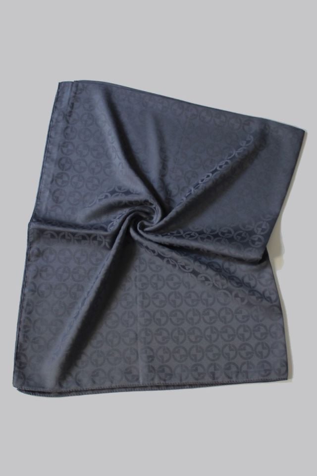 G Desenli İtalyan Jakar Şal - Antrasit