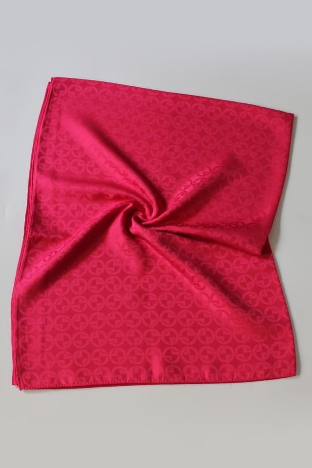 G Desenli İtalyan Jakar Şal - Fuşya