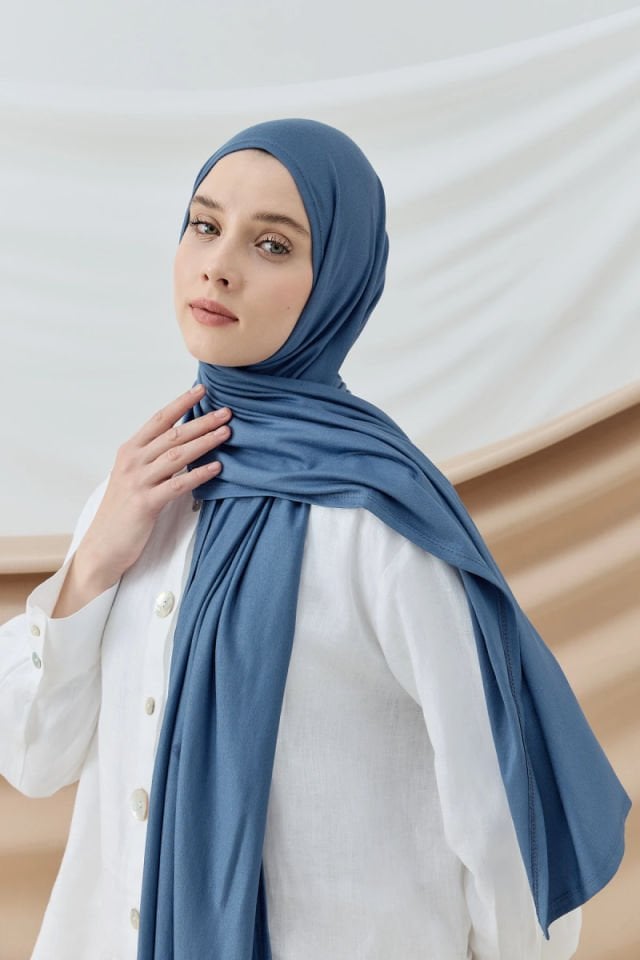 Penye Şal - İndigo