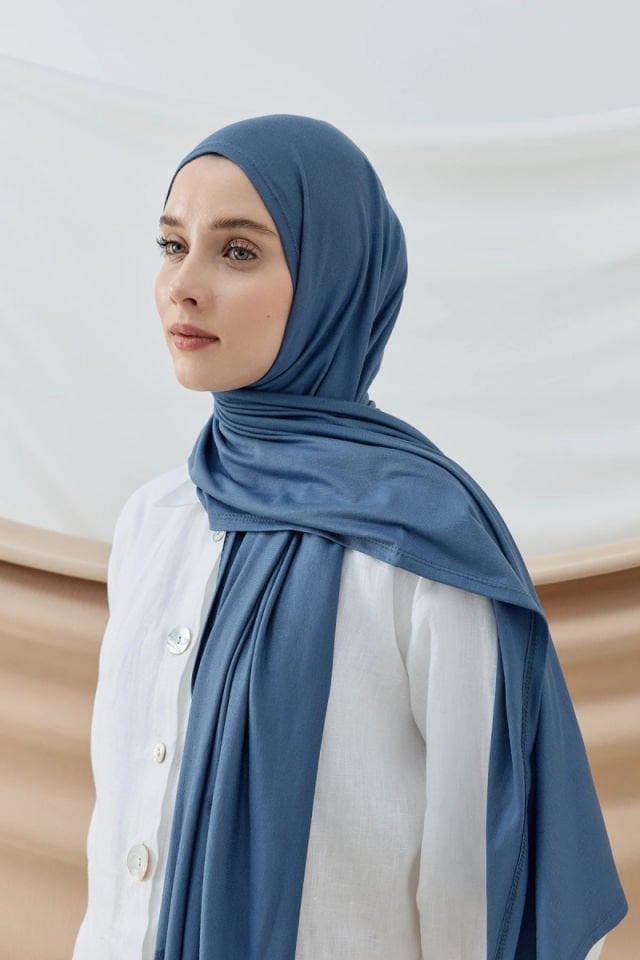 Penye Şal - İndigo